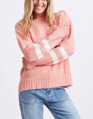 Alaska Crew Knit Jumper - Melon