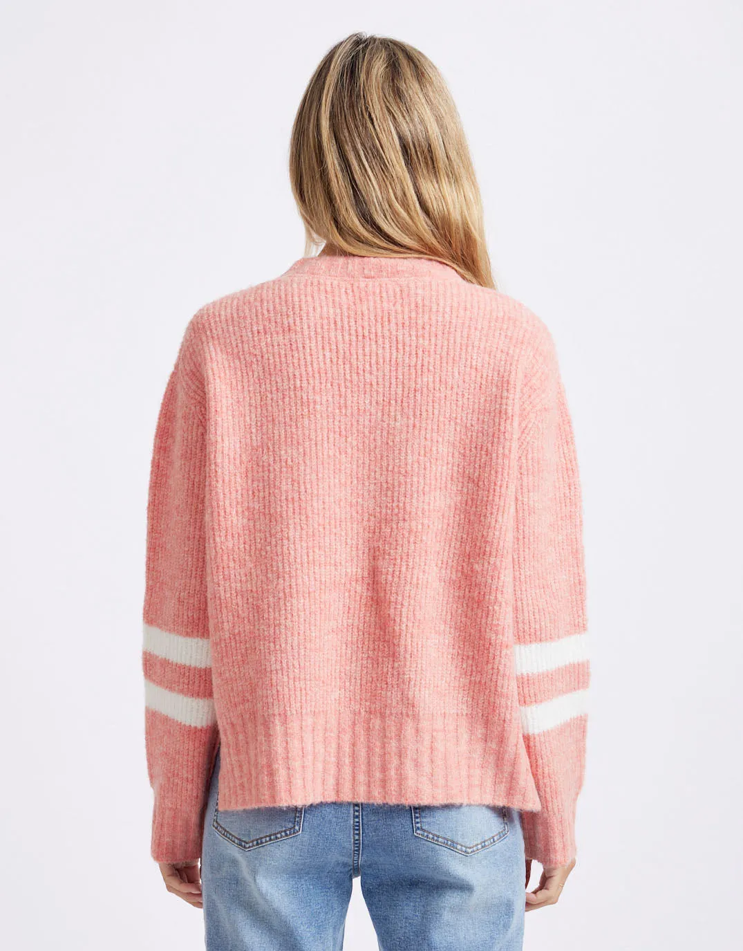 Alaska Crew Knit Jumper - Melon