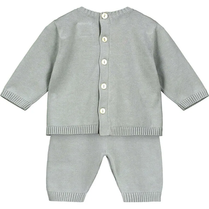 Baby Boys Grey Enzo Knitted Set