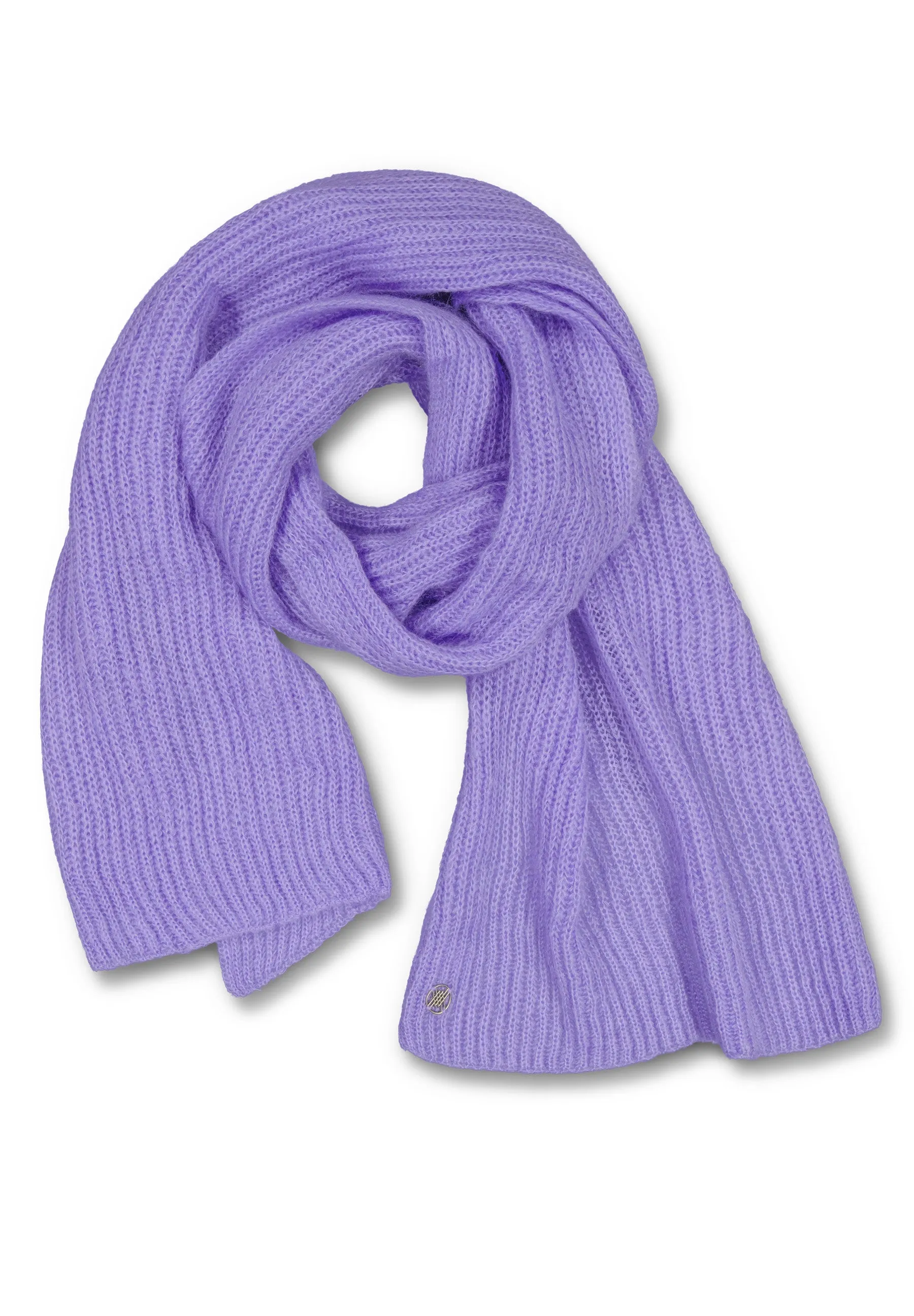 BERRY RIB BEANIE & MILLER RIB SCARF SET - Lavender