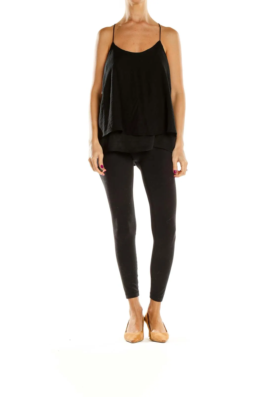 Black Layered Camisole Top