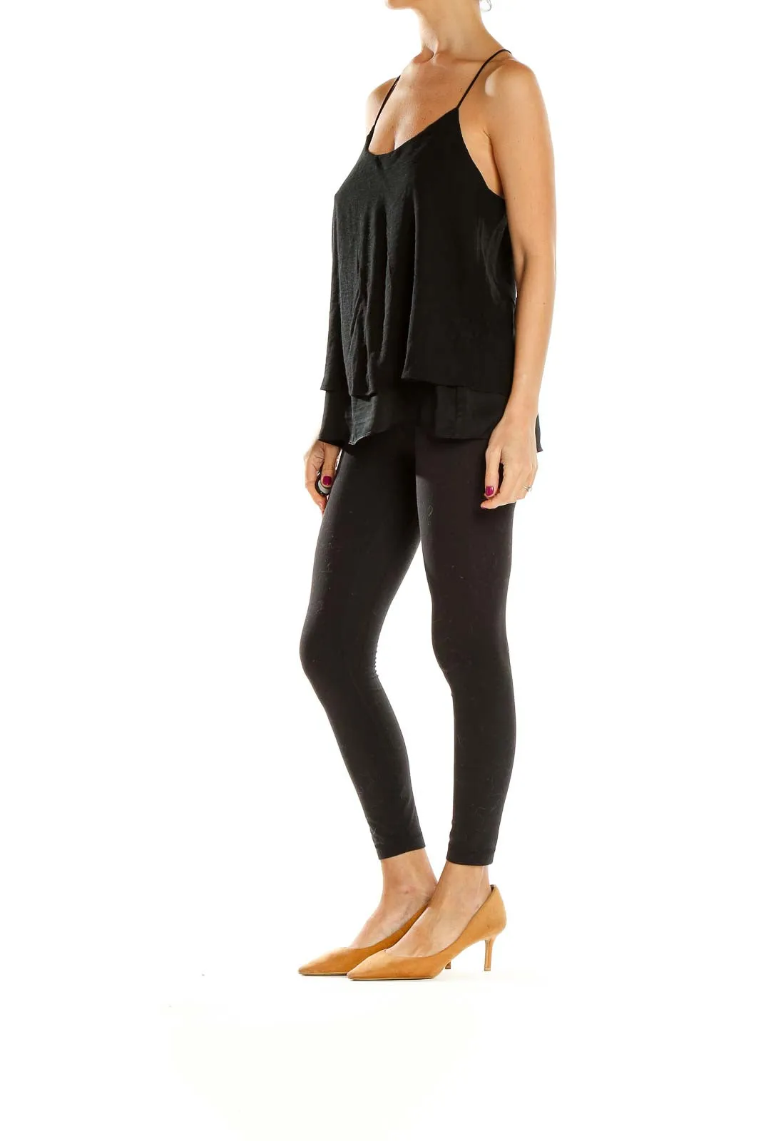 Black Layered Camisole Top