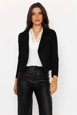 Black Suede Cover Up Jacket