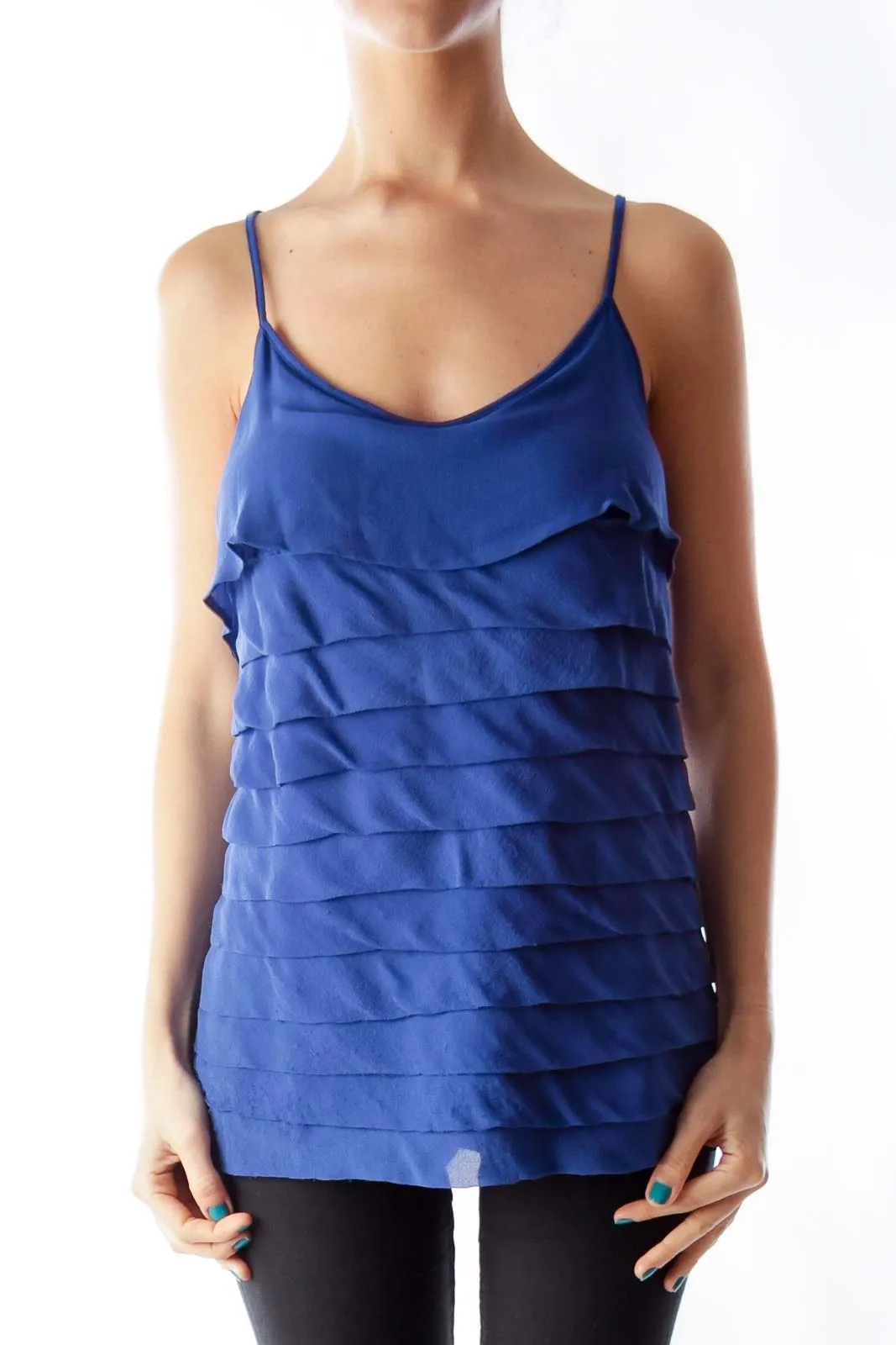 Blue Layered Tank Top