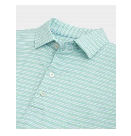 Carlos Striped Polo in Iguana by Johnnie-O