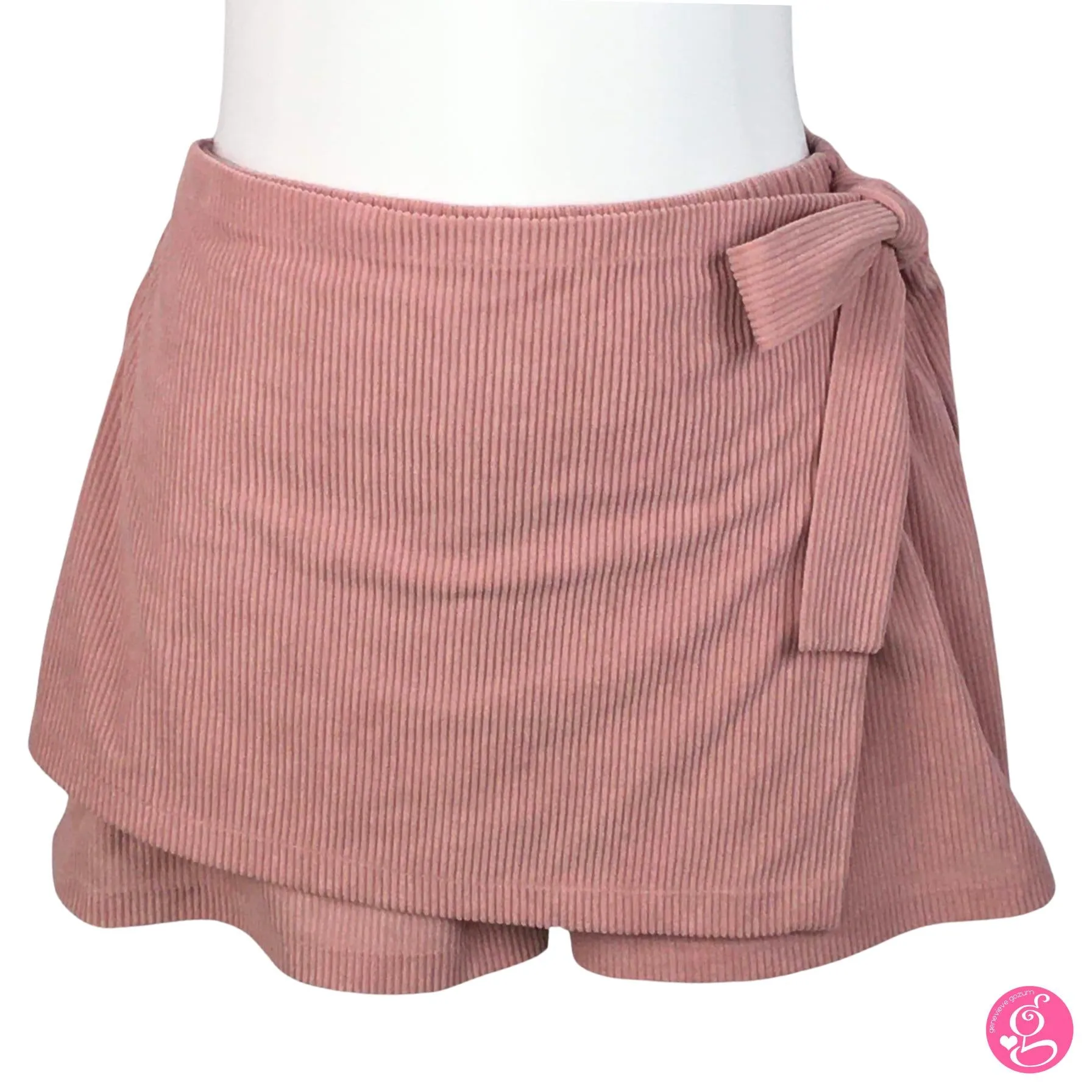 Corduroy Solid Skort