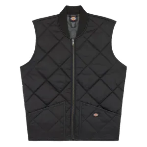 Diamond Quilted Waistcoat- Black by Dickies