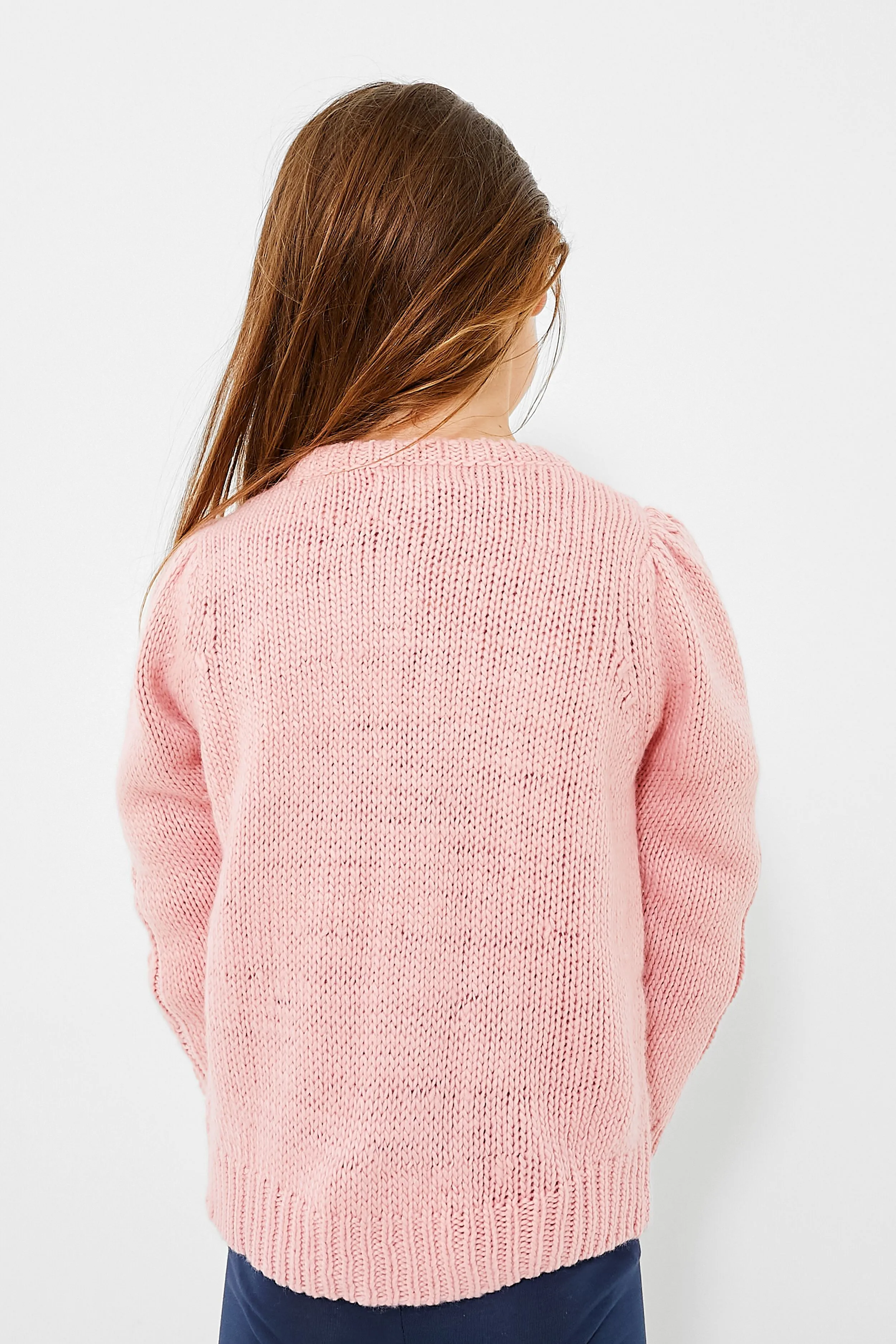 Dusty Rose Cable Constance Sweater