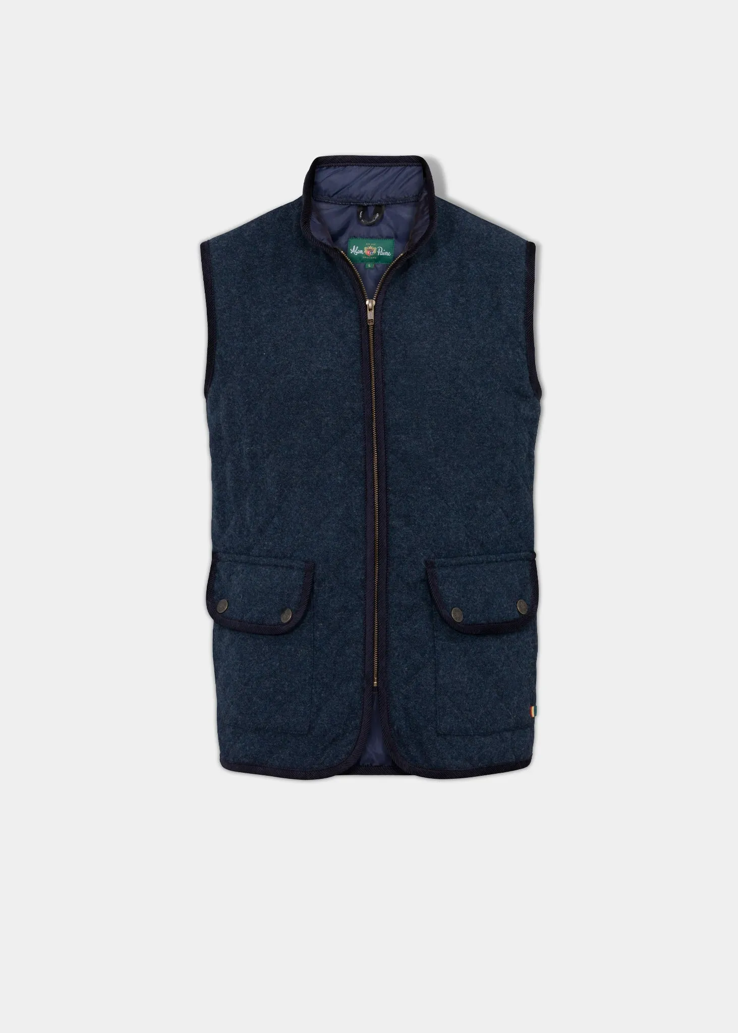 Fawston Men's Quilted Gilet In Navy