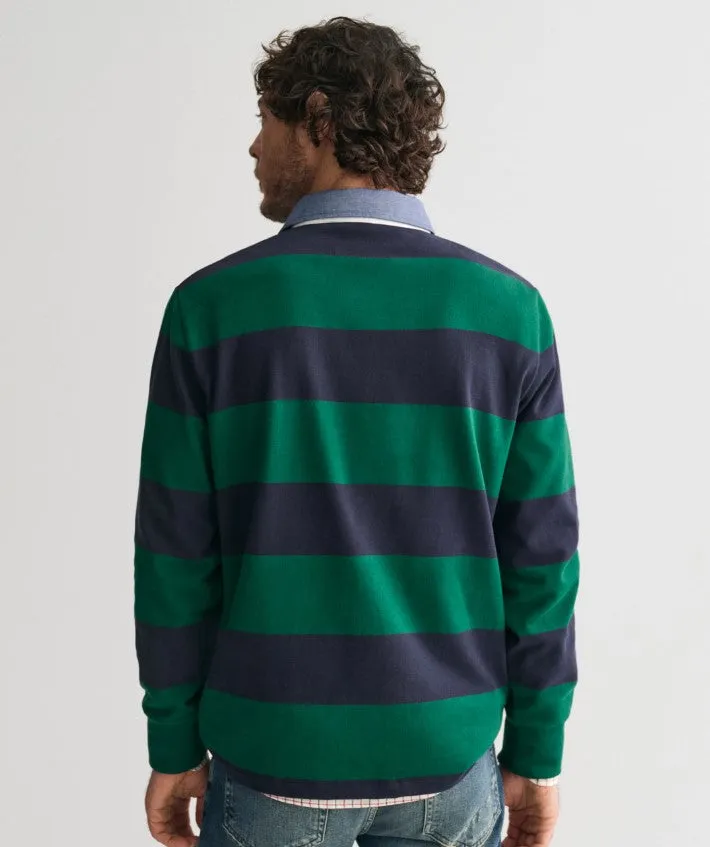 GANT - Chambray Stripe Heavy Rugger, Green