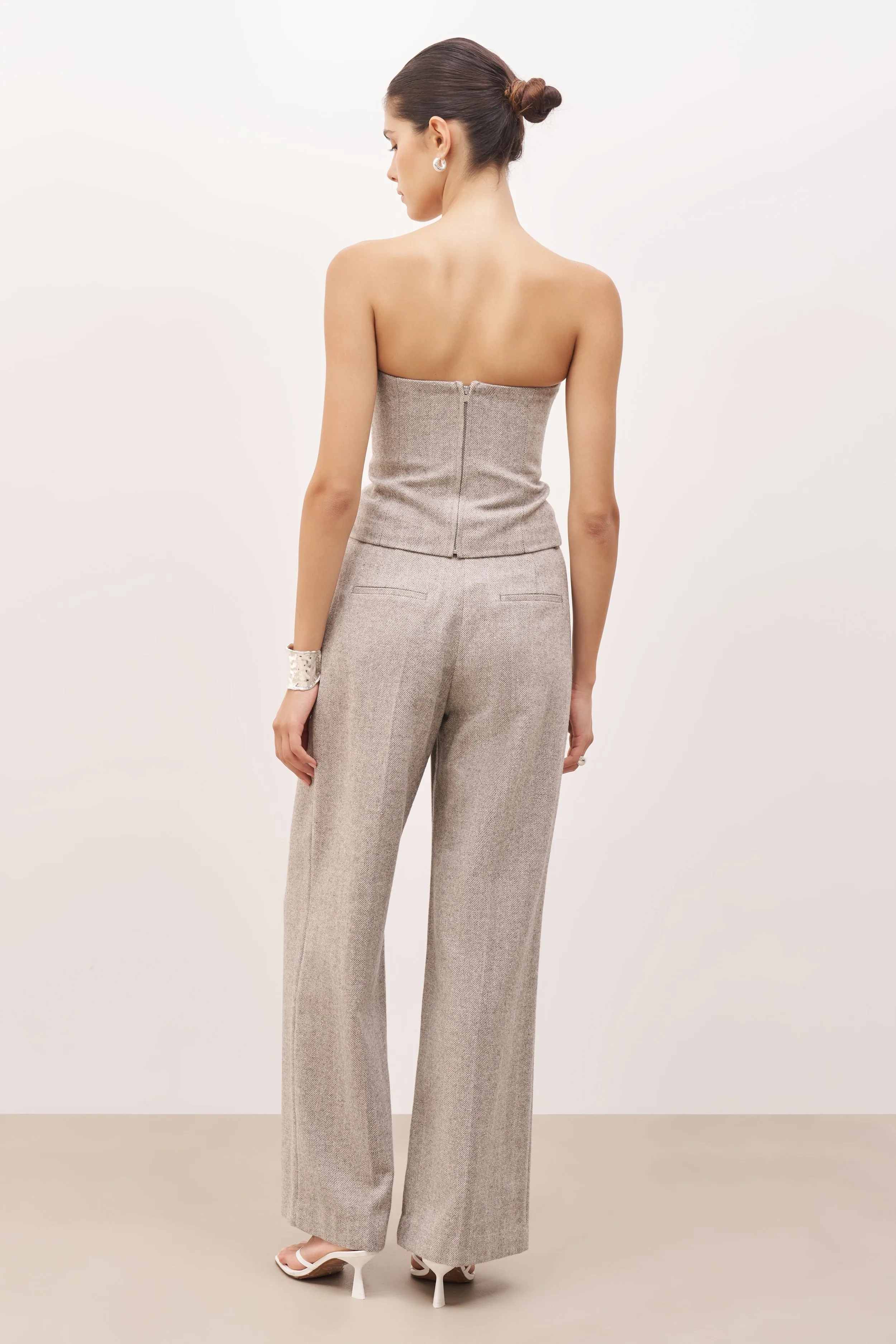 Herringbone Strapless Bodice - Herringbone