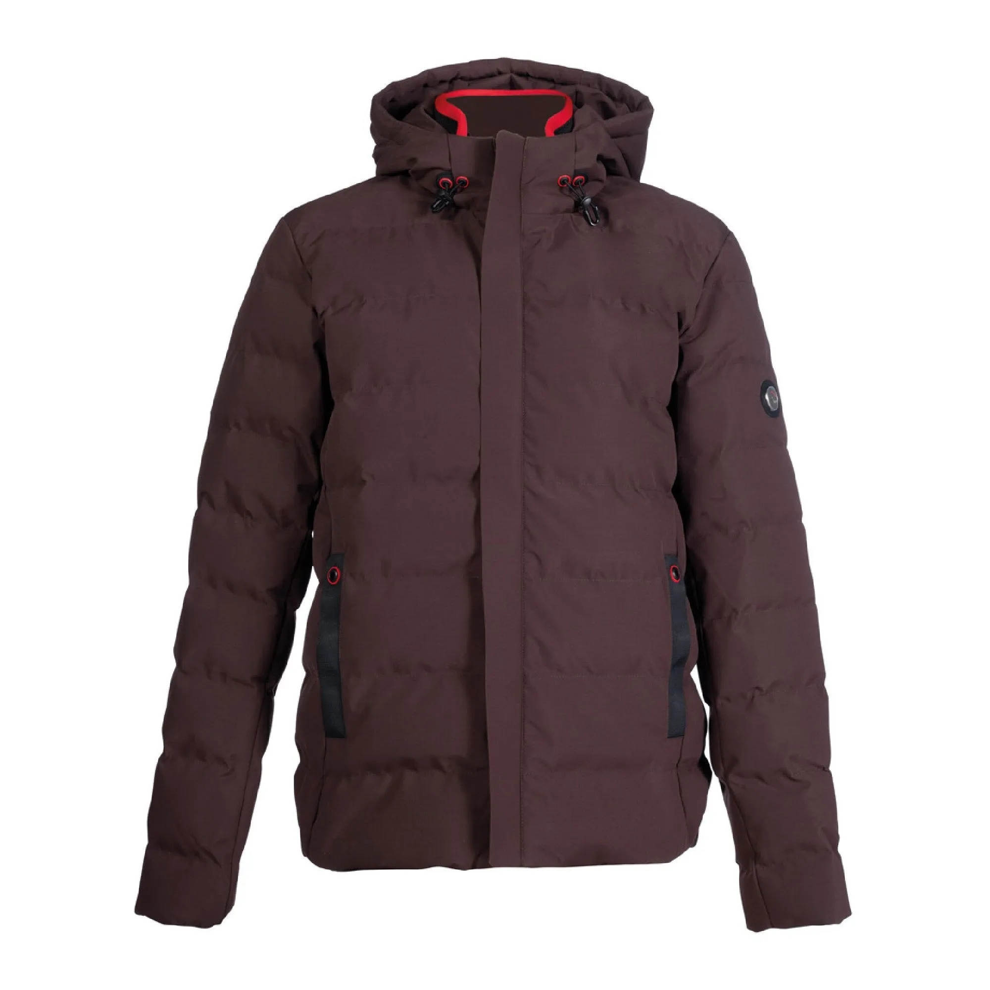 Hkm Mens Hamburg Quilted Jacket - Dark Brown