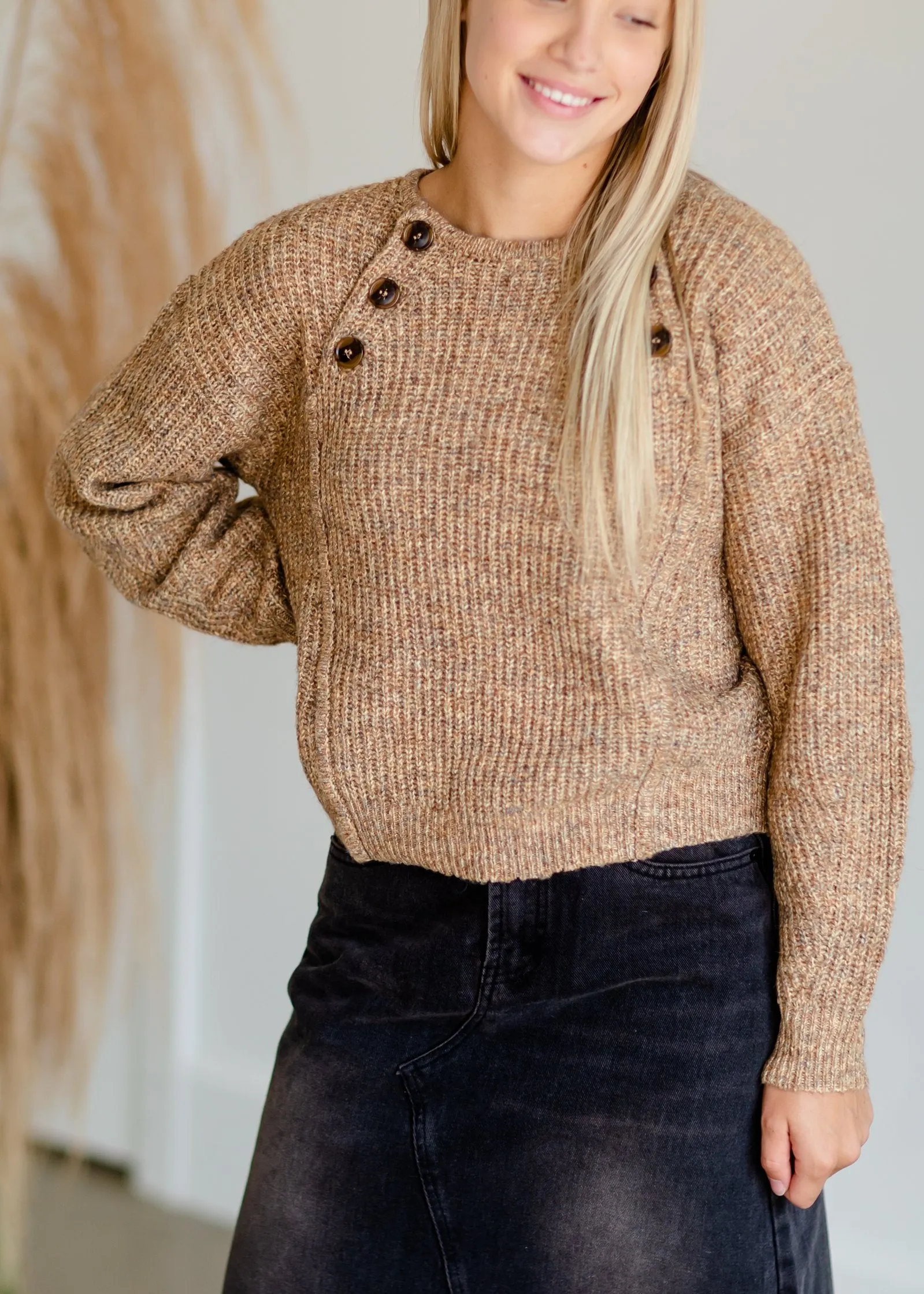 Honey Button Knit Sweater