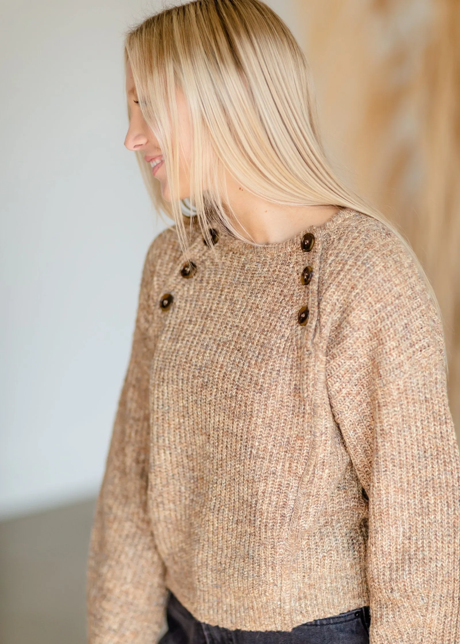 Honey Button Knit Sweater