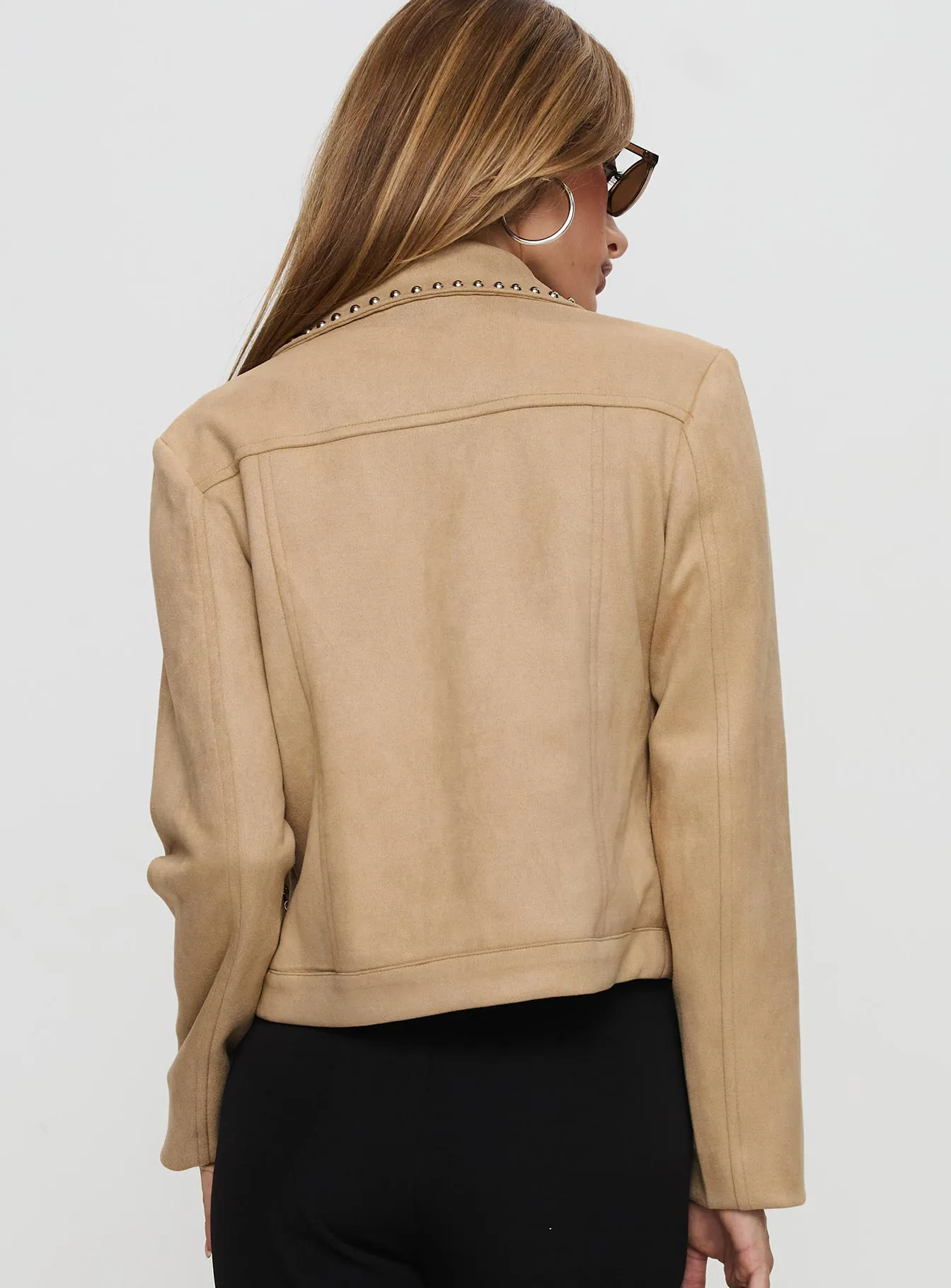 Hurleigh Faux Suede Jacket Brown