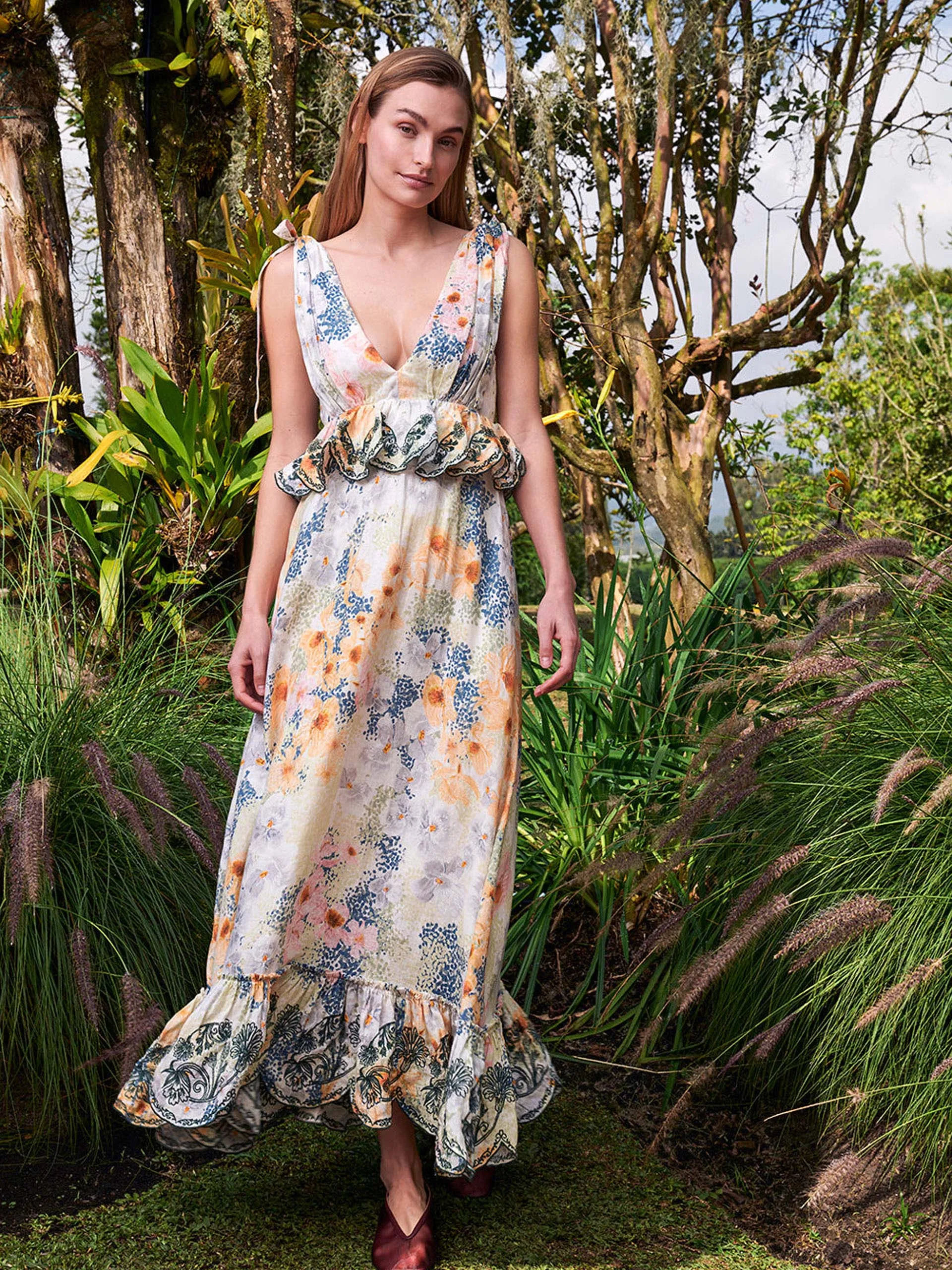 Infinito Florecer maxi dress