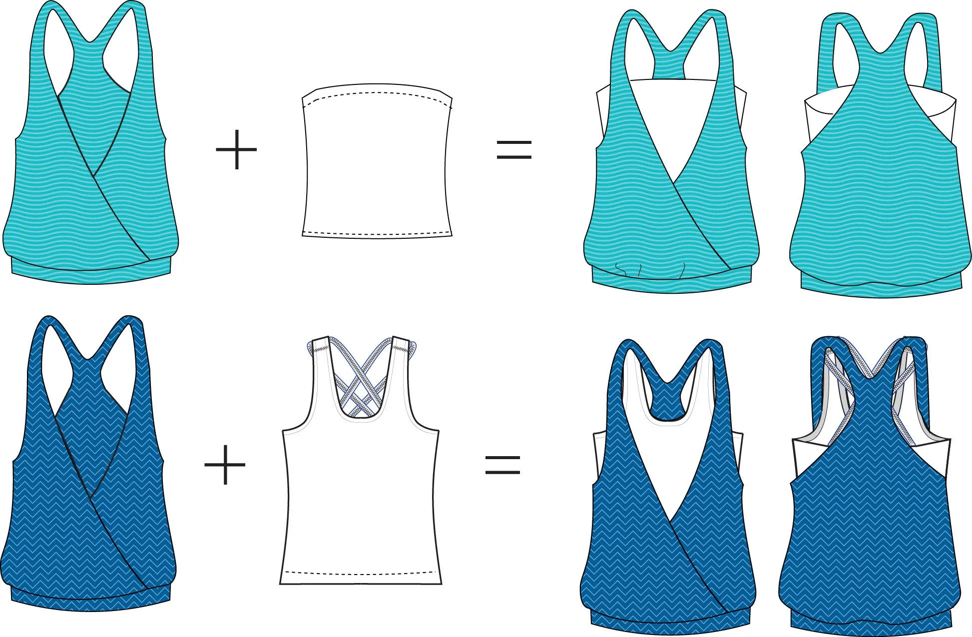 Jillian Tank PDF Sewing Pattern XXS to 3XL - Instant Download