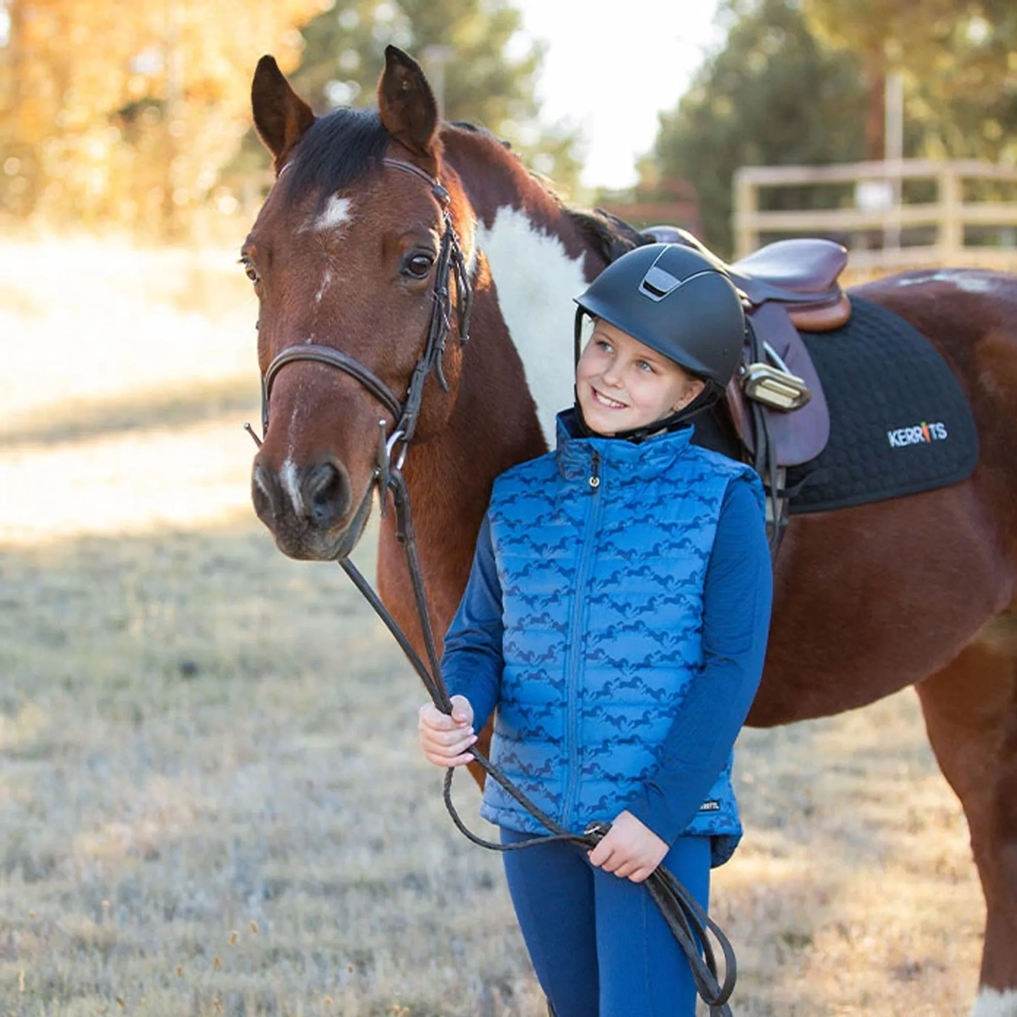 Kerrits Kids Horse Crazy Quilted Vest