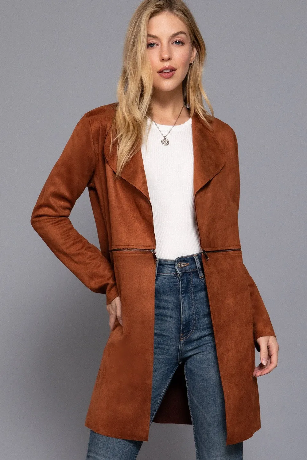 Lena Faux Suede Jacket