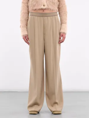 Logo Tape Trousers (AK0826-CAMEL-BEIGE)