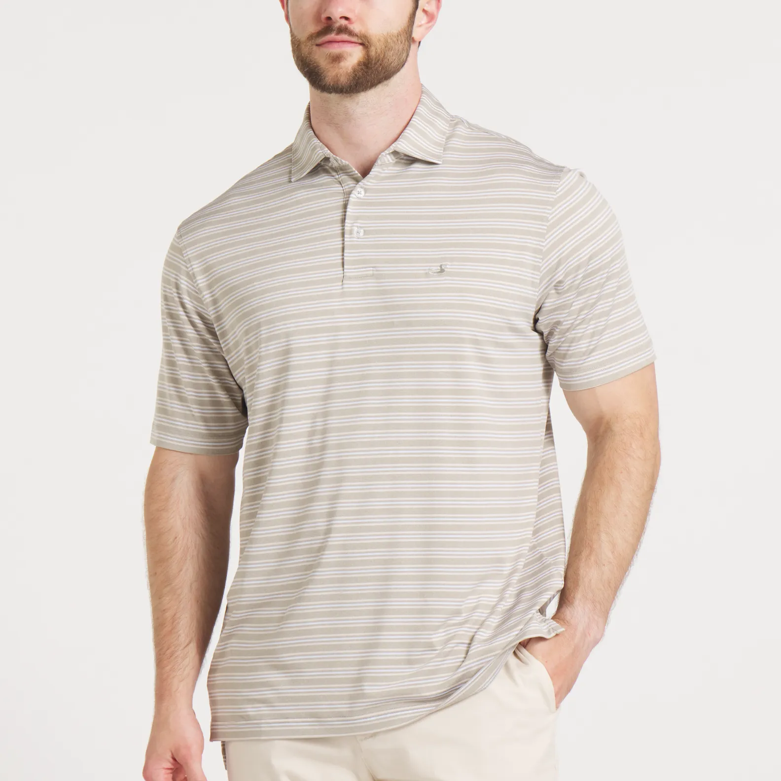 Maybourne Featherlight Stripe Polo