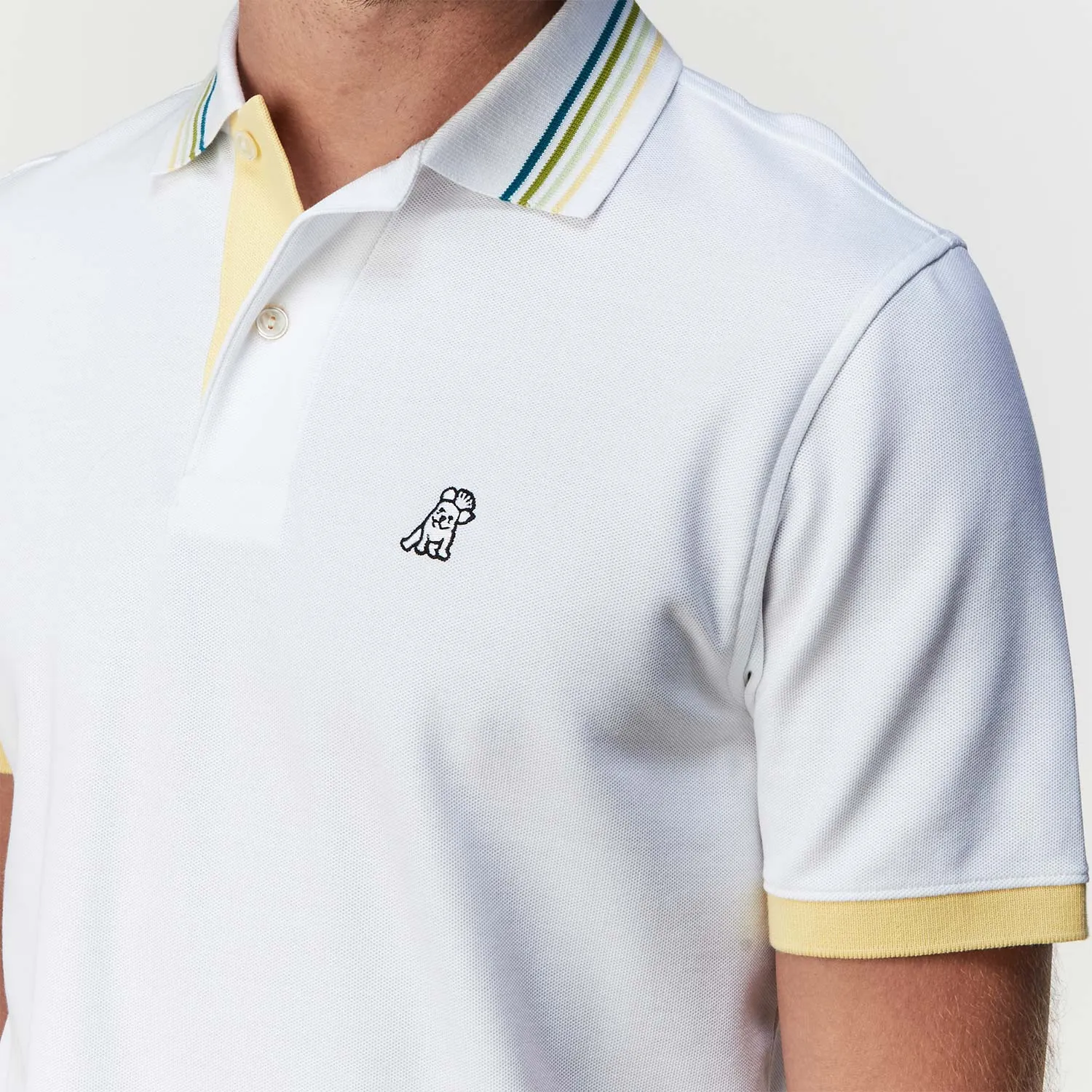 Men's Striped Details Polo Shirt