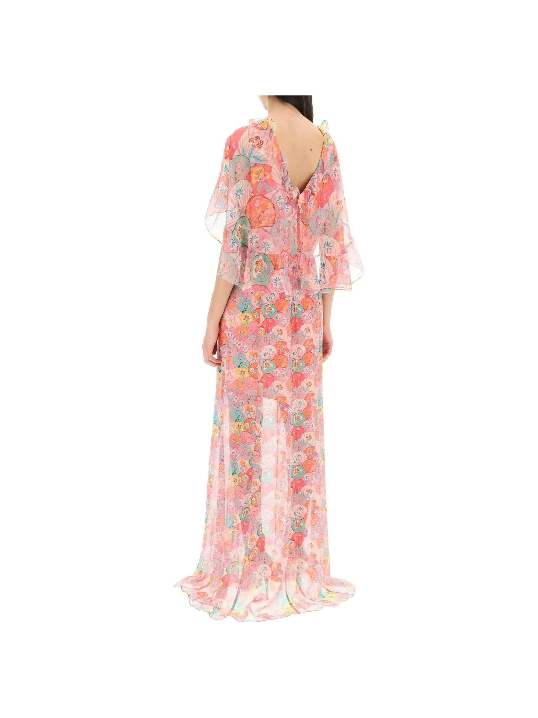 Natalia Floral Silk Maxi Dress