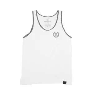 NEW GANG Tank Top [WHITE X GRAY TRIM] GANG COLLECTION