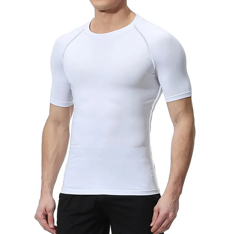 Psalm 23 Cross Print Men's Compression Shirt – Quick-Dry Sporty Fitness Tee