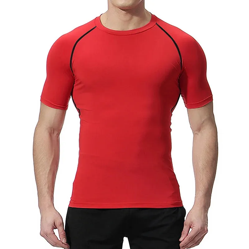 Psalm 23 Cross Print Men's Compression Shirt – Quick-Dry Sporty Fitness Tee