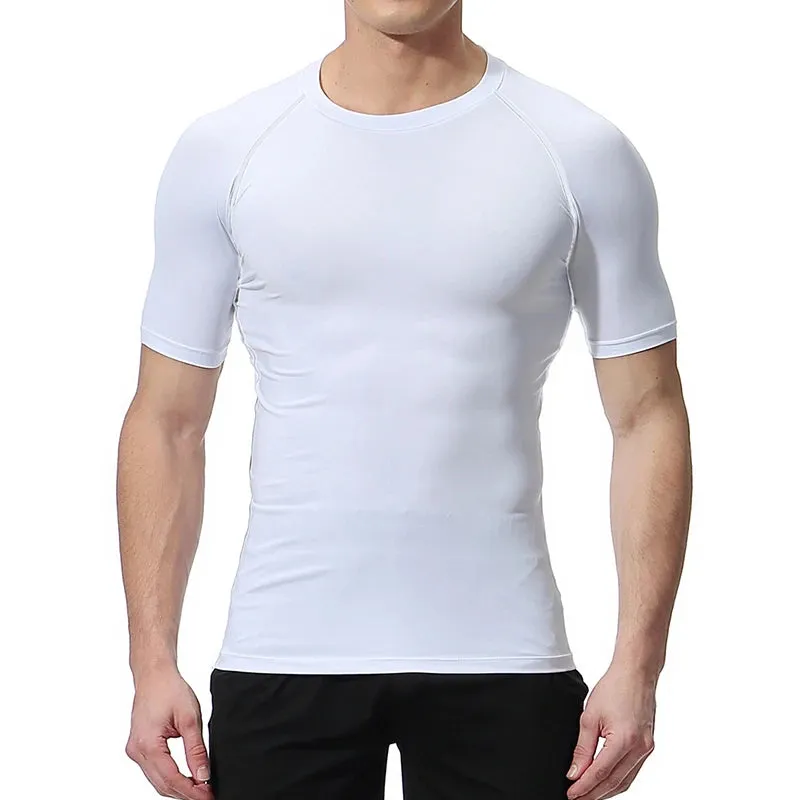 Psalm 23 Cross Print Men's Compression Shirt – Quick-Dry Sporty Fitness Tee