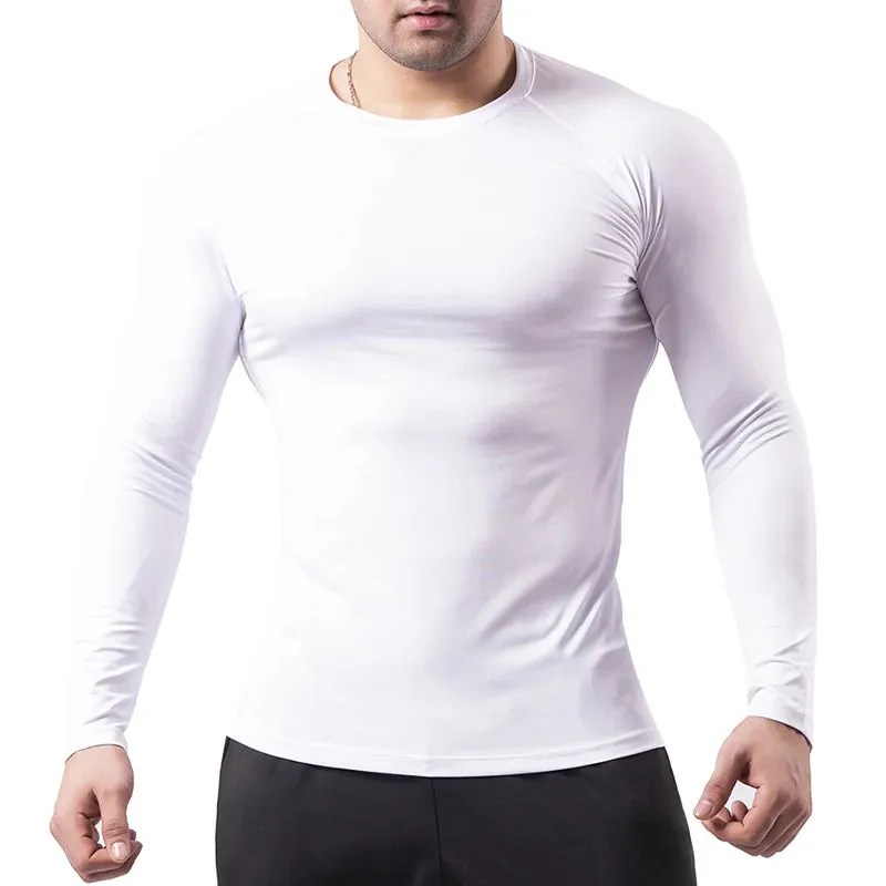 Psalm 23 Cross Print Men's Compression Shirt – Quick-Dry Sporty Fitness Tee