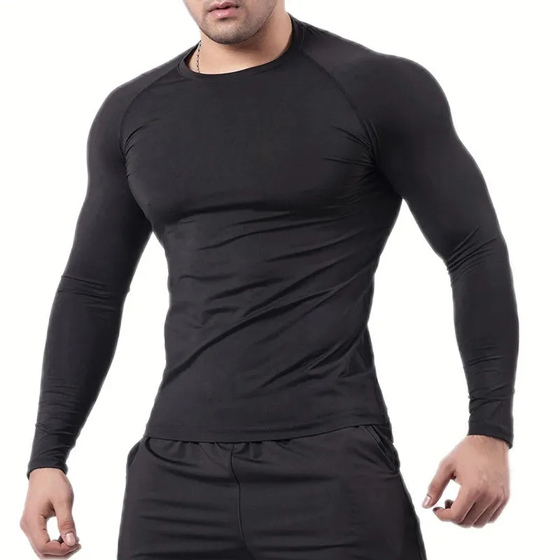 Psalm 23 Cross Print Men's Compression Shirt – Quick-Dry Sporty Fitness Tee