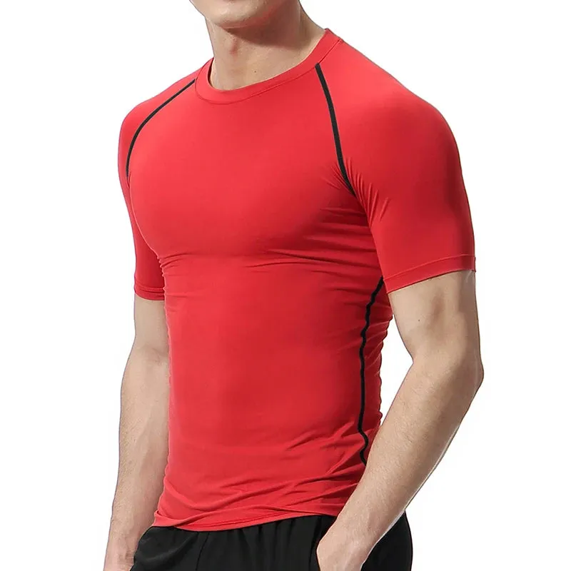 Psalm 23 Cross Print Men's Compression Shirt – Quick-Dry Sporty Fitness Tee