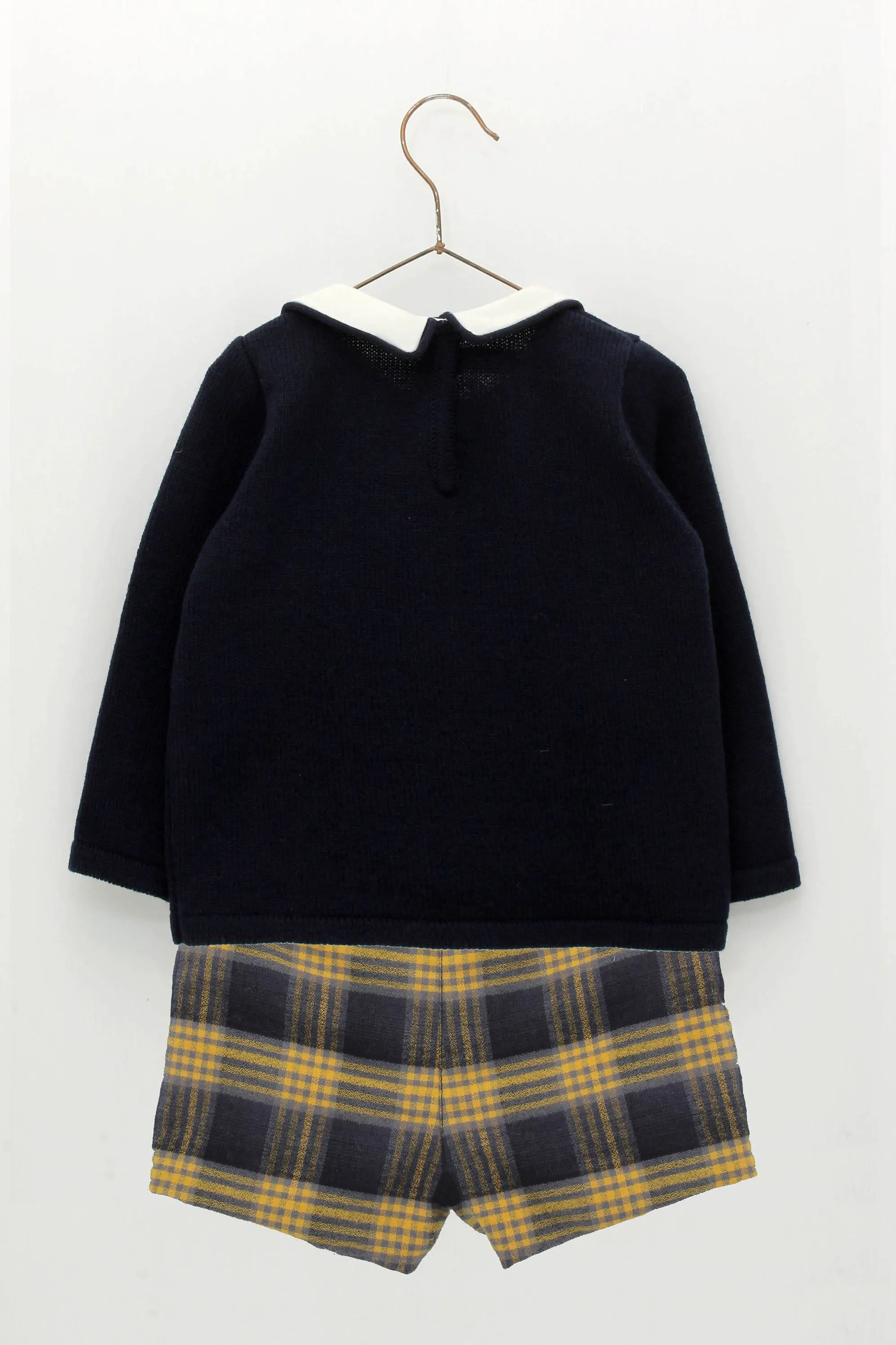 "Ambrose" Navy Wool Fox Jumper & Shorts