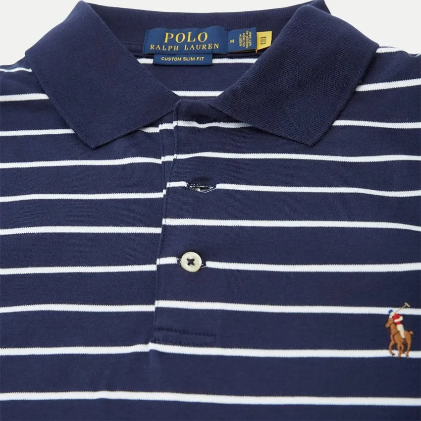 Ralph Lauren Polo Shirt with Stripes | Navy/White