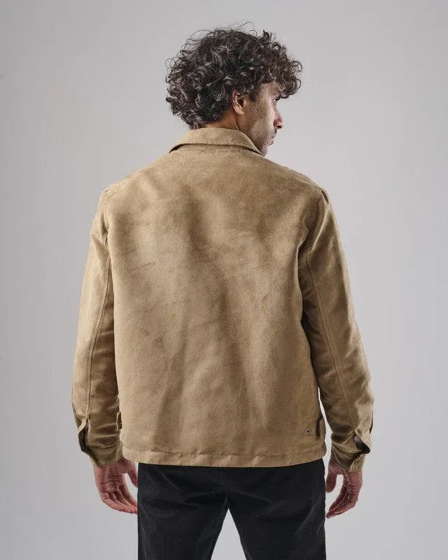 SUEDE JACKET - BEIGE