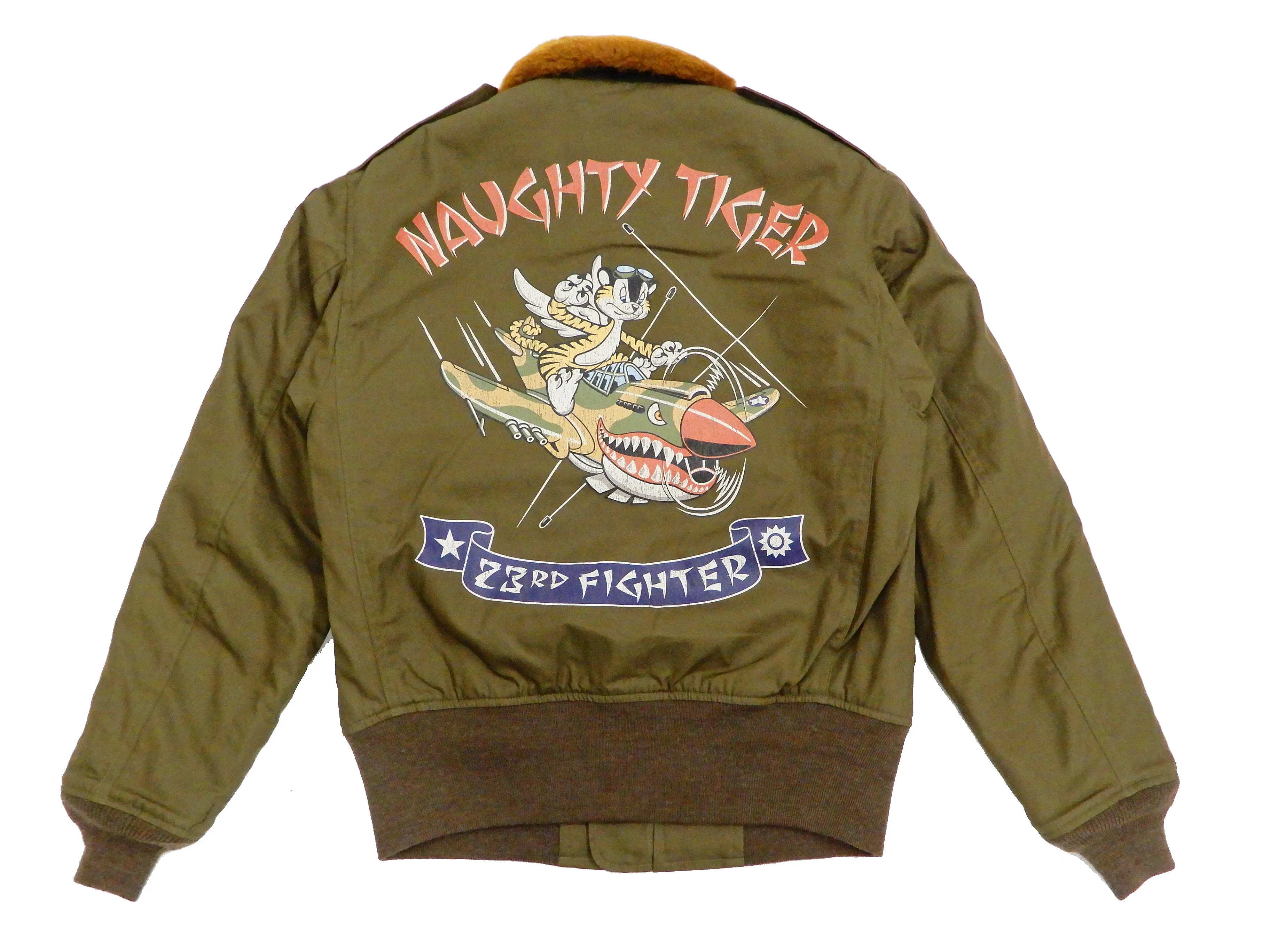 TOYS McCOY Jacket Mens USAAF B-10 Flight Jacket Flying Tigers Custom B10 TMJ2024 Olive