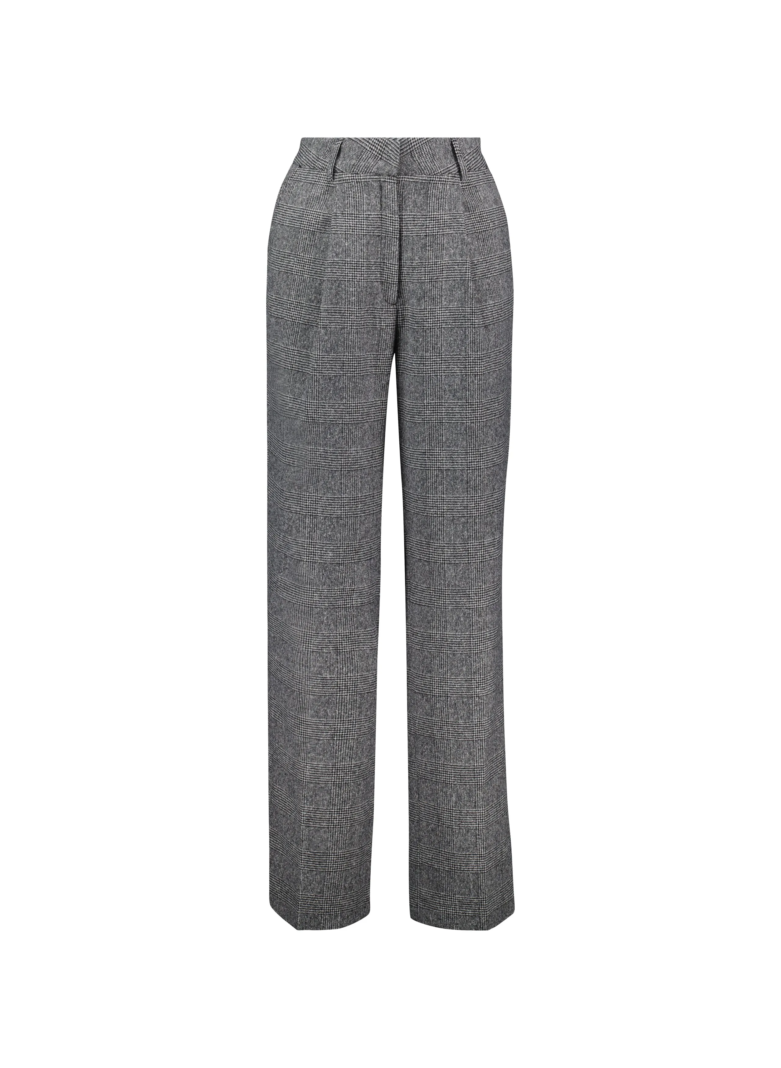 Victoria Wool Blend Wide Leg Trousers