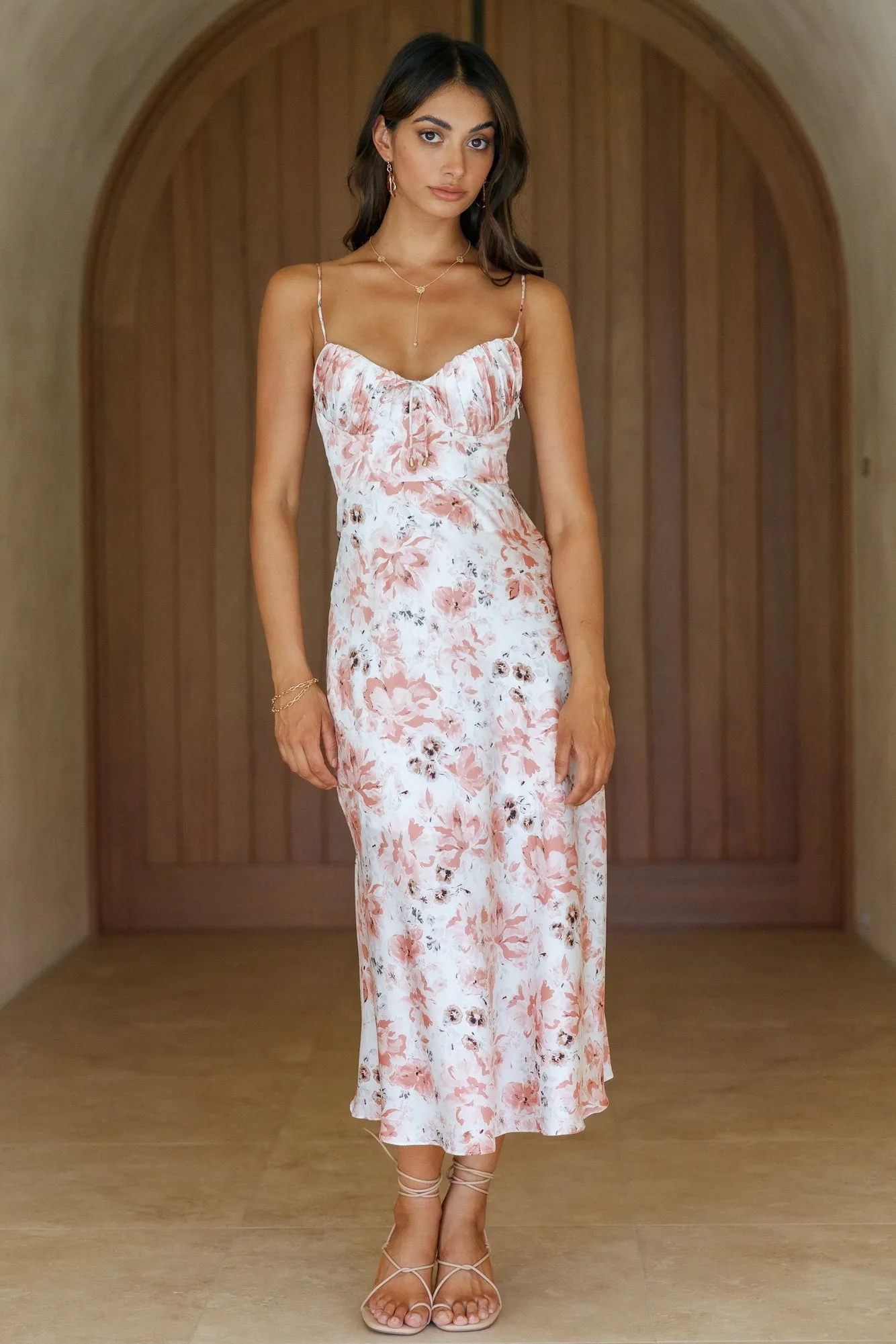 Whispered Confessions Maxi Dress Pink