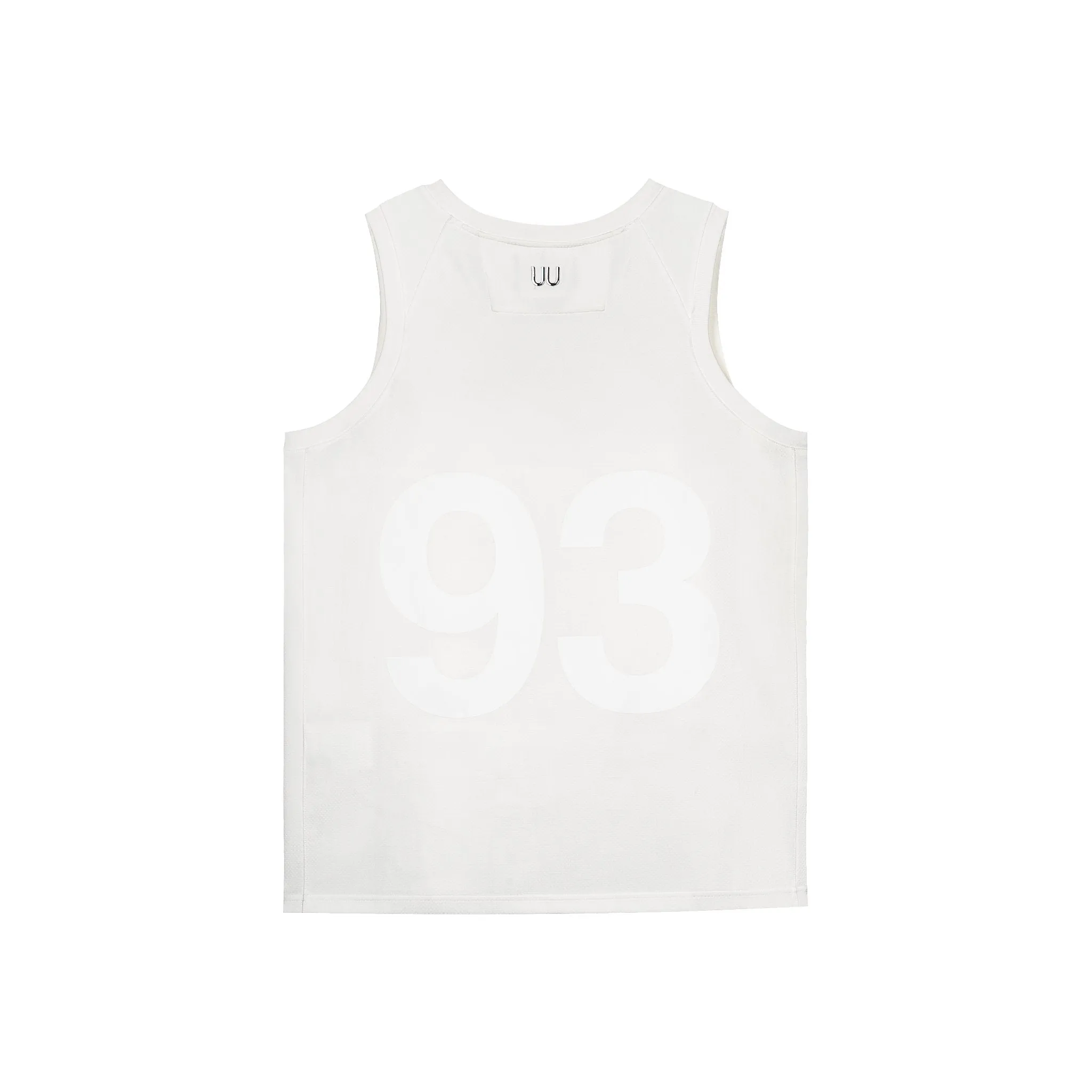 White Basketball 93 Printed Jersey Vest