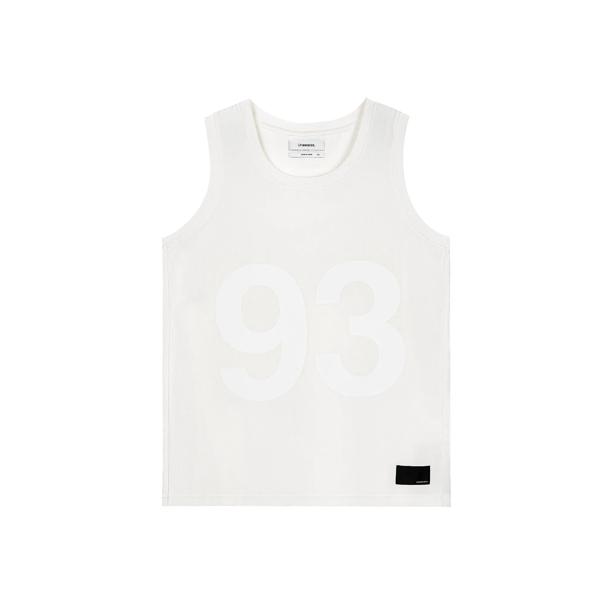 White Basketball 93 Printed Jersey Vest