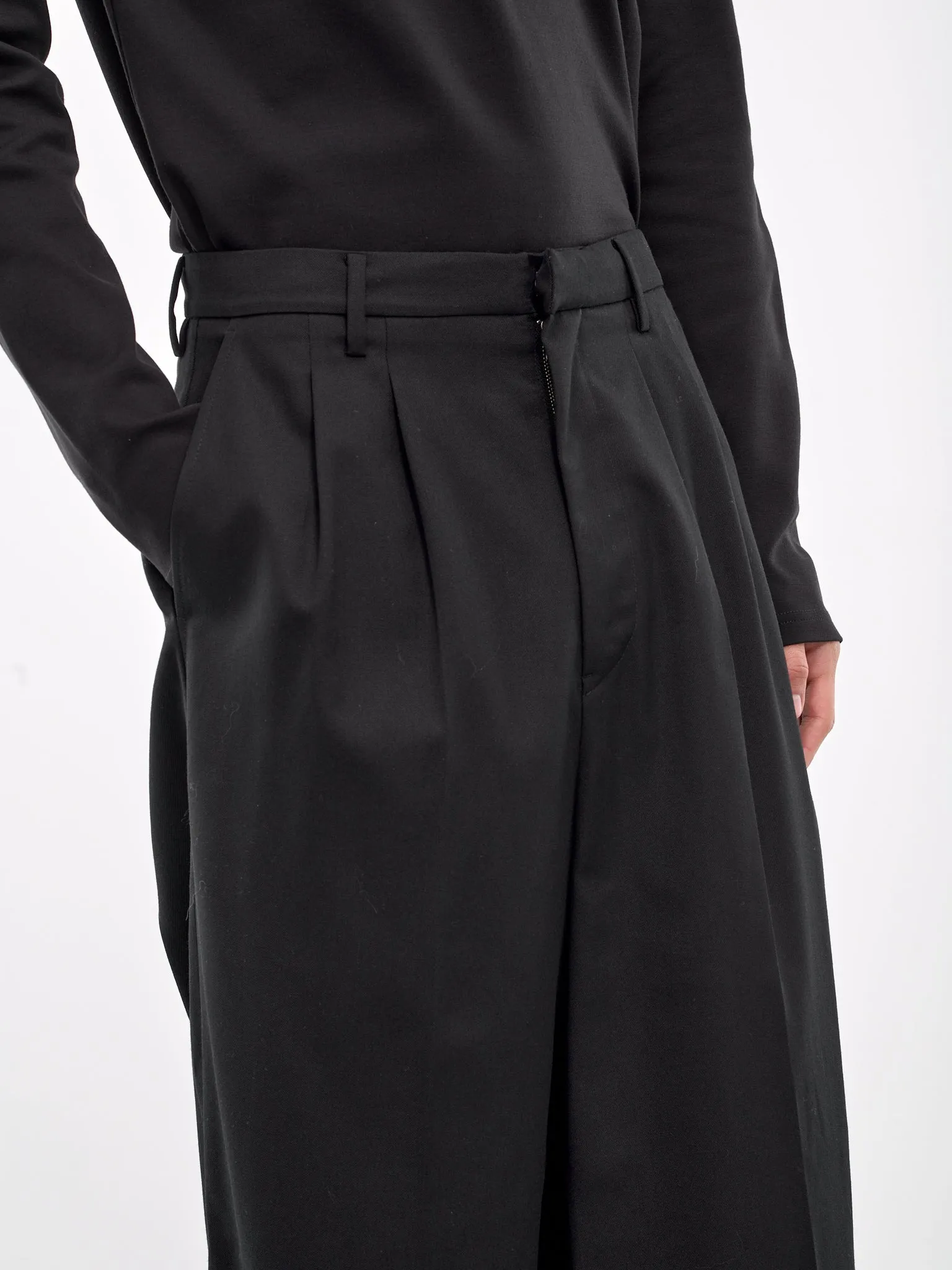 Wide Leg Trousers (PT1524-BLACK)